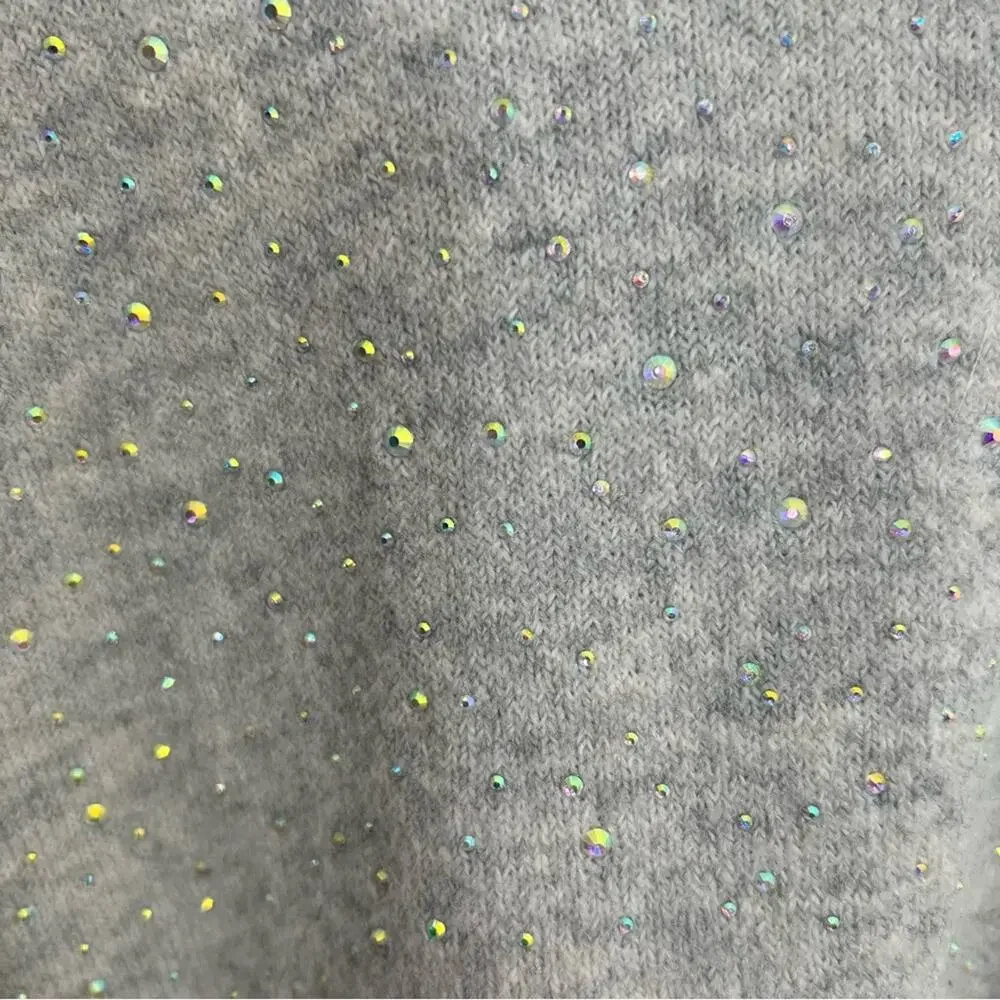 J.Crew Gemstone Sweater in Supersoft Wool Alpaca Yarn in Gray Size 3X